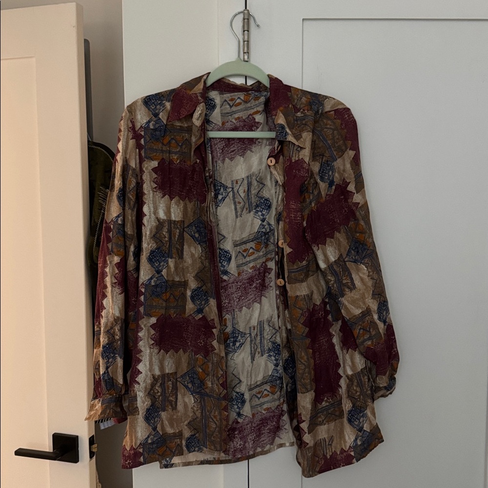 Vintage made in Belgium Multicolor Patterned Shirt